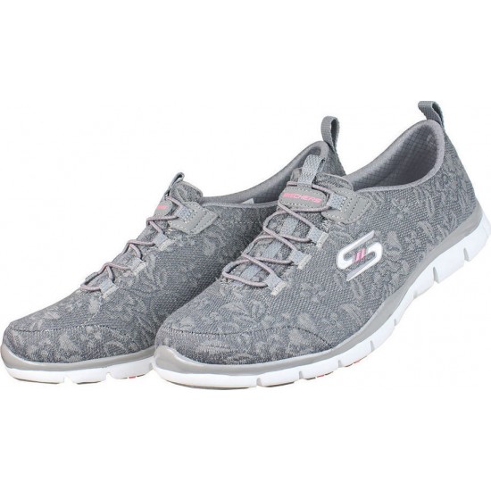 Skechers Lace Mesh Bungee Slip 22764-GRY Skechers Lace Mesh Bungee Slip 22764-GRY