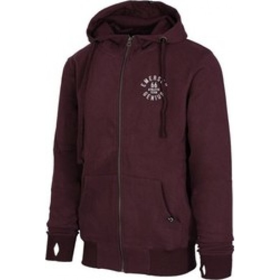 EMERSON MEN'S HOODED ZIP UP SWEAT 172.EM21.12-WINE EMERSON MEN'S HOODED ZIP UP SWEAT 172.EM21.12-WINE