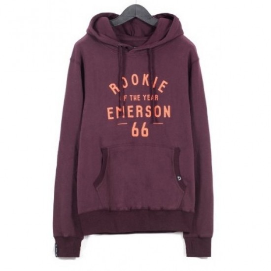 EMERSON MENS HOODED SWEAT 172-EM20-42-WINE