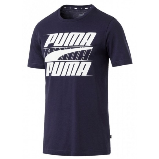 Puma Rebel Basic Tee Peacoat 854150-06 Puma Rebel Basic Tee Peacoat 854150-06
