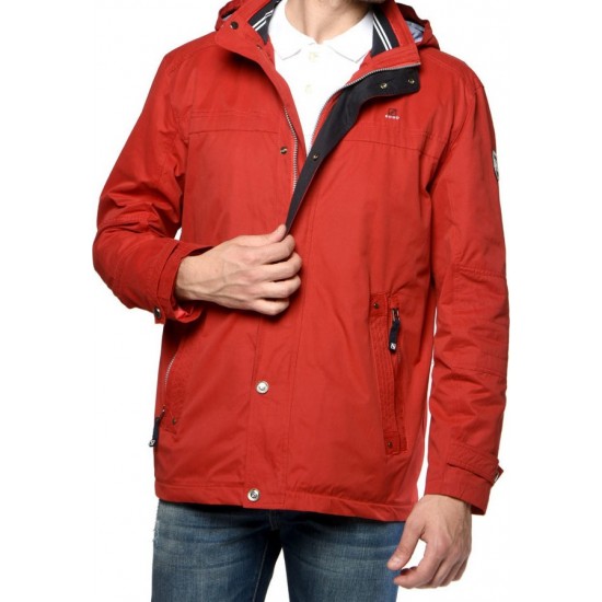 Sogo Bomber Κόκκινο Μπουφάν Με Κουκούλα 18004-027 Sogo Bomber Κόκκινο Μπουφάν Με Κουκούλα 18004-027