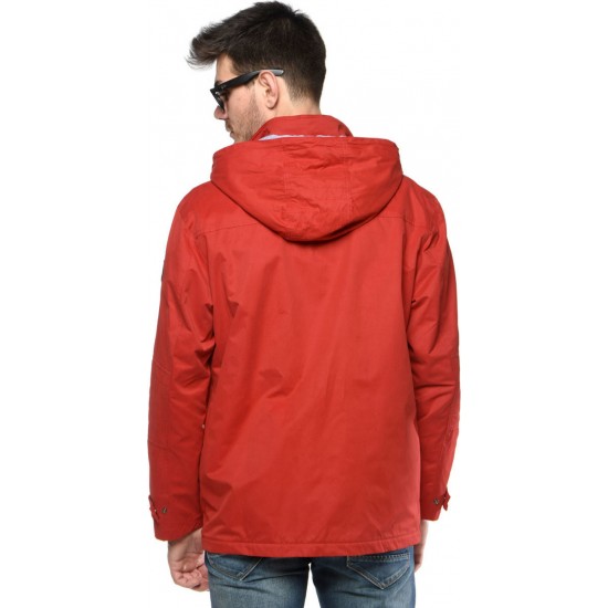 Sogo Bomber Κόκκινο Μπουφάν Με Κουκούλα 18004-027 Sogo Bomber Κόκκινο Μπουφάν Με Κουκούλα 18004-027