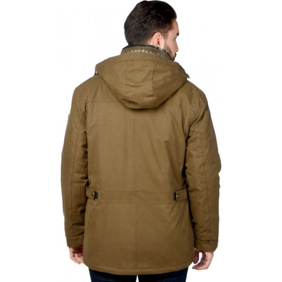 Sogo Παρκά Καφέ Μπουφάν Με Κουκούλα 18504-056-Brown