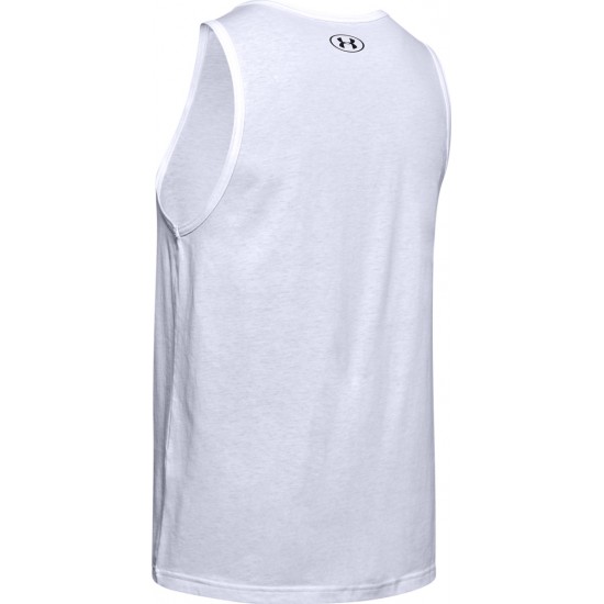 Under Armour Sportstyle Logo Tank White 1329589-101 Under Armour Sportstyle Logo Tank White 1329589-101