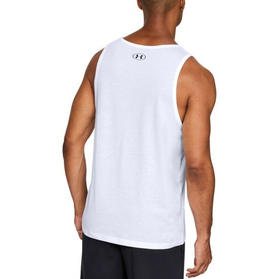 Under Armour Sportstyle Logo Tank White 1329589-101 Under Armour Sportstyle Logo Tank White 1329589-101
