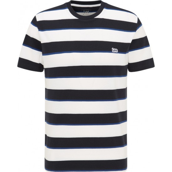 Lee SS STRIPE TEE BLACK L60XLA01