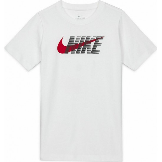 Nike T-Shirt Logo Swoosh Kids DC7796-100 Nike T-Shirt Logo Swoosh Kids DC7796-100