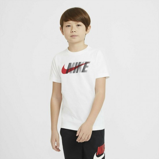 Nike T-Shirt Logo Swoosh Kids DC7796-100 Nike T-Shirt Logo Swoosh Kids DC7796-100