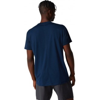 Asics Core Ανδρικό T-shirt Navy Μπλε με Λογότυπο  2011C341-401