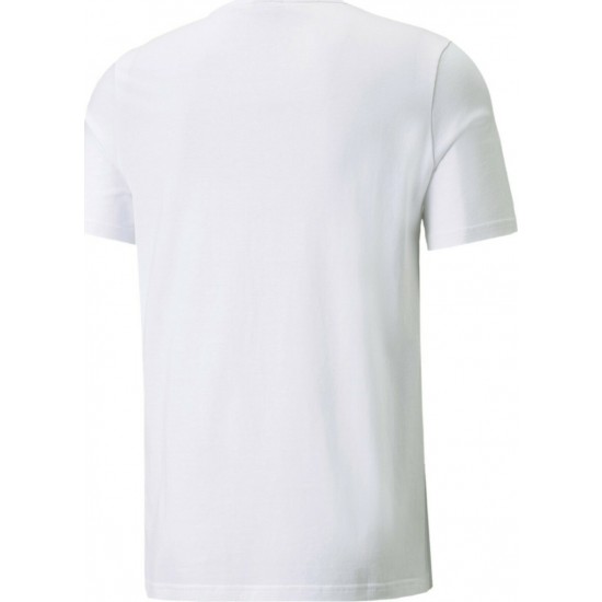 Puma Power Tape Ανδρικό T-shirt Λευκό με Λογότυπο 589391-02 Puma Power Tape Ανδρικό T-shirt Λευκό με Λογότυπο 589391-02