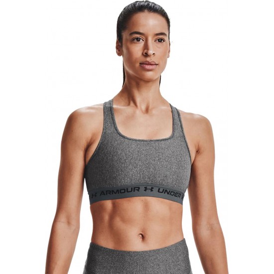 Under Armour Crossback Mid Heather Γυναικείο Αθλητικό Μπουστάκι Γκρι 1361036-019 Under Armour Crossback Mid Heather Γυναικείο Αθλητικό Μπουστάκι Γκρι 1361036-019