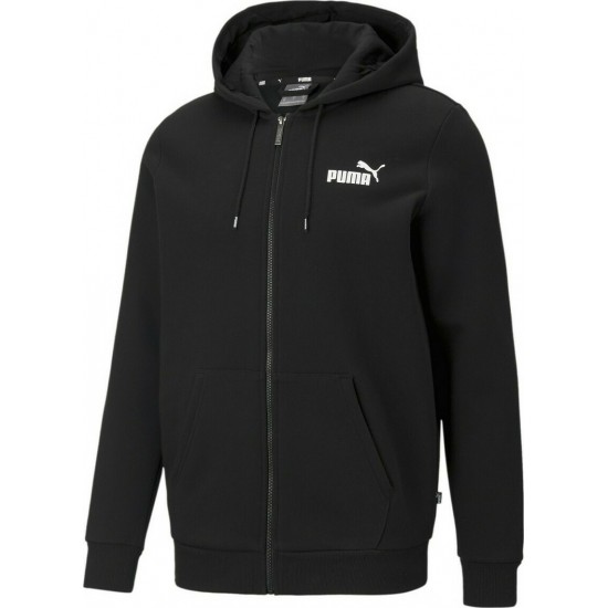 Puma Essentials Ανδρικό Φούτερ Ζακέτα με Κουκούλα και Τσέπες Μαύρη 586702-01 Puma Essentials Ανδρικό Φούτερ Ζακέτα με Κουκούλα και Τσέπες Μαύρη 586702-01