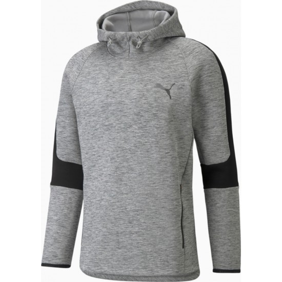 Puma Evostripe Ανδρικό Φούτερ με Κουκούλα και Τσέπες Γκρι 589422-03 Puma Evostripe Ανδρικό Φούτερ με Κουκούλα και Τσέπες Γκρι 589422-03