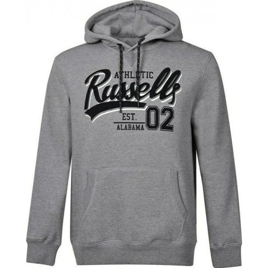 Russell Athletic Ανδρικό Φούτερ Με Κουκούλα και Τσέπες Γκρι A0-032-2-090 Russell Athletic Ανδρικό Φούτερ Με Κουκούλα και Τσέπες Γκρι A0-032-2-090