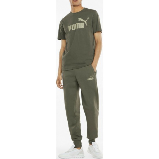 Puma Essentials Παντελόνι Φόρμας με Λάστιχο Χακί 586715-44 Puma Essentials Παντελόνι Φόρμας με Λάστιχο Χακί 586715-44