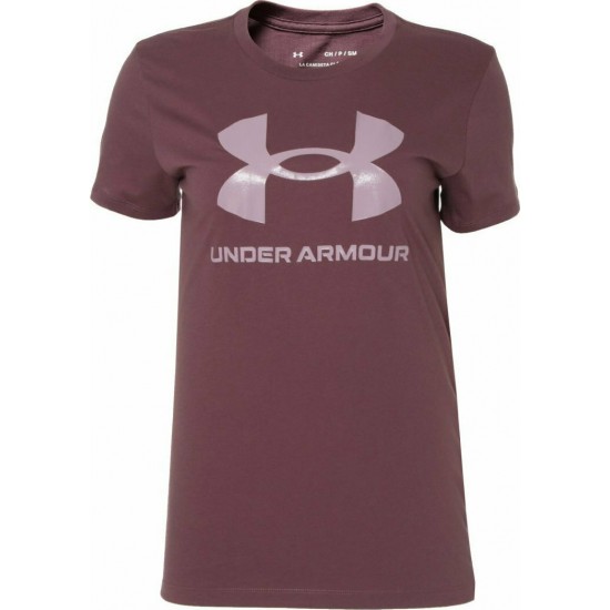 Under Armour Sportstyle Graphic Αθλητικό Γυναικείο T-shirt Violet με Στάμπα 1356305-554 Under Armour Sportstyle Graphic Αθλητικό Γυναικείο T-shirt Violet με Στάμπα 1356305-554