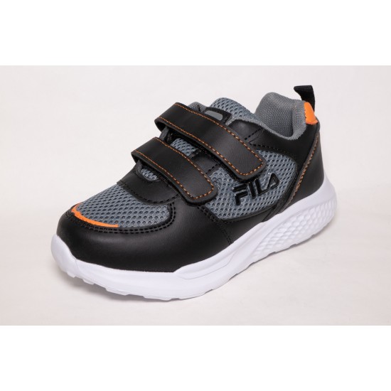 Fila Παιδικό Sneaker Comfort Happy με Σκρατς για Αγόρι Μαύρο 3JS13003-030 Fila Παιδικό Sneaker Comfort Happy με Σκρατς για Αγόρι Μαύρο 3JS13003-030