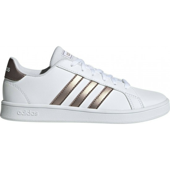 Adidas Παιδικό Sneaker Grand Court K για Κορίτσι Λευκό EF0101
