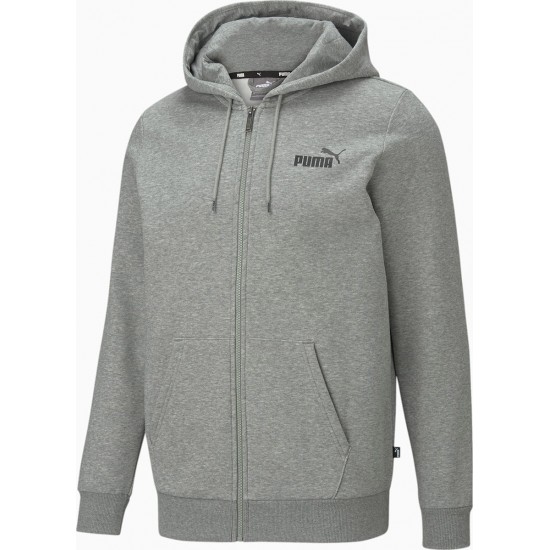 Puma Ανδρικό Φούτερ Ζακέτα με Κουκούλα και Τσέπες Γκρι 586702-03 Puma Ανδρικό Φούτερ Ζακέτα με Κουκούλα και Τσέπες Γκρι 586702-03