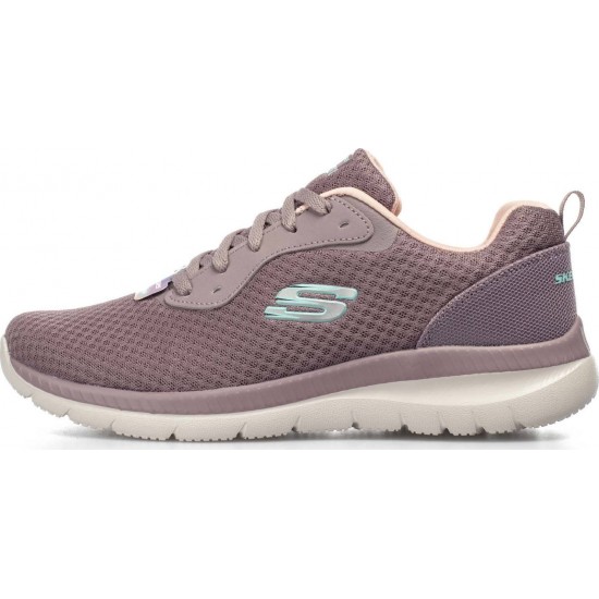 Skechers Bountiful Γυναικεία Αθλητικά Παπούτσια Running Μπεζ 12606-LAV Skechers Bountiful Γυναικεία Αθλητικά Παπούτσια Running Μπεζ 12606-LAV