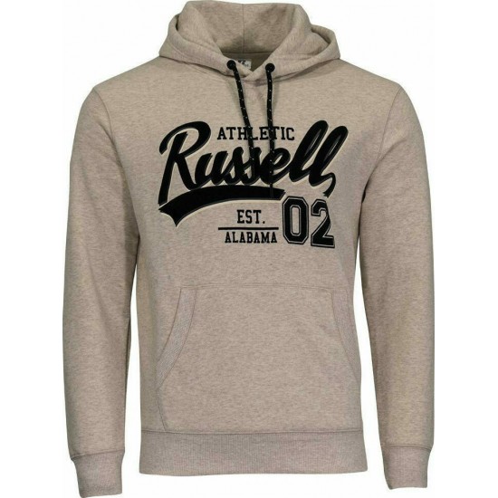 Russell Athletic Ανδρικό Φούτερ Με Κουκούλα και Τσέπες Γκρι A0-032-2-024 Russell Athletic Ανδρικό Φούτερ Με Κουκούλα και Τσέπες Γκρι A0-032-2-024
