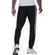 Adidas Cuff 3-Stripes Παντελόνι Φόρμας με Λάστιχο Μαύρο GK8967