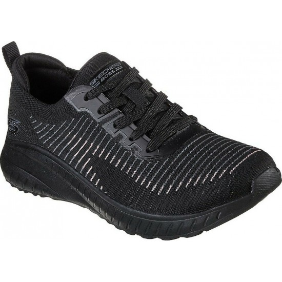 Skechers Bobs Squad Chaos Γυναικείο Sneaker Μαύρο 117207-BBK Skechers Bobs Squad Chaos Γυναικείο Sneaker Μαύρο 117207-BBK
