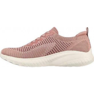 Skechers Bobs Squad Chaos Γυναικείο Sneaker Ροζ 117207-MVMT