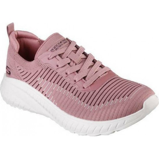 Skechers Bobs Squad Chaos Γυναικείο Sneaker Ροζ 117207-MVMT