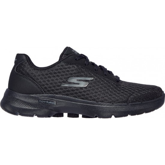 Skechers Go Walk 6 Iconic Vision Γυναικείο Sneaker Μαύρο 124514-BBK