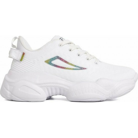 Fila Memory Musha Pu Γυναικεία Chunky Sneakers Λευκά 5KW13017-100