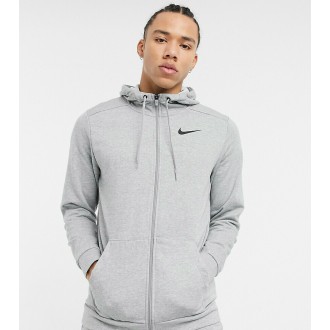 Nike Ανδρικό Φούτερ Ζακέτα Dri-Fit με Κουκούλα και Τσέπες Fleece Γκρι CZ6376-063 Nike Ανδρικό Φούτερ Ζακέτα Dri-Fit με Κουκούλα και Τσέπες Fleece Γκρι CZ6376-063