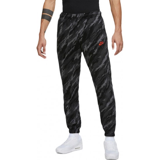 Nike Sportswear Παντελόνι Φόρμας με Camo Σχέδιο και Λάστιχο Fleece Μαύρο DD5145-010 Nike Sportswear Παντελόνι Φόρμας με Camo Σχέδιο και Λάστιχο Fleece Μαύρο DD5145-010