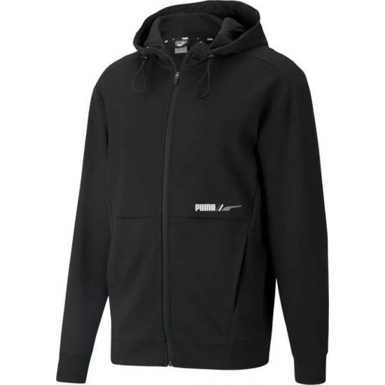 Puma Radical Ανδρικό Φούτερ Ζακέτα με Κουκούλα και Τσέπες Μαύρη 589388-01 Puma Radical Ανδρικό Φούτερ Ζακέτα με Κουκούλα και Τσέπες Μαύρη 589388-01