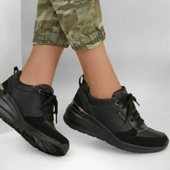 Skechers Billion Γυναικείο Sneaker Μαύρο 155616-BBK Skechers Billion Γυναικείο Sneaker Μαύρο 155616-BBK