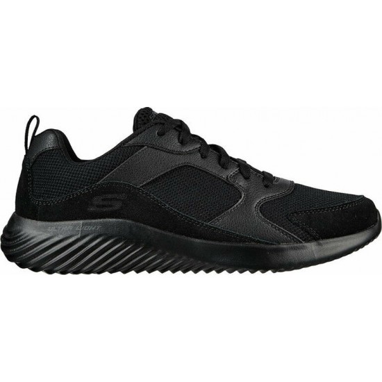 Skechers Bounder Ανδρικά Αθλητικά Παπούτσια Running Μαύρα 232282-BBK