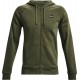 Under Armour Ανδρικό Φούτερ Ζακέτα με Κουκούλα και Τσέπες Fleece Olive 1357111-390