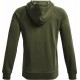 Under Armour Ανδρικό Φούτερ Ζακέτα με Κουκούλα και Τσέπες Fleece Olive 1357111-390