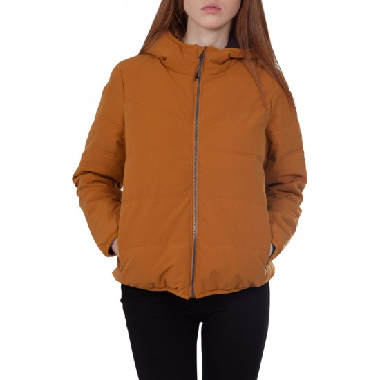 Emerson 212.EW10.18-Ochre Κοντό Γυναικείο Puffer Μπουφάν για Χειμώνα
