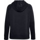 Under Armour Rival Logo Γυναικείο Φούτερ με Κουκούλα Μαύρο 1356318-002 Under Armour Rival Logo Γυναικείο Φούτερ με Κουκούλα Μαύρο 1356318-002