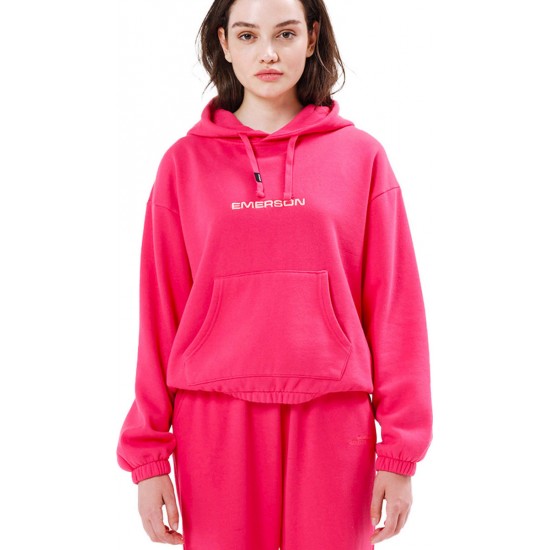 Emerson 212.EW20.51-hot pink Γυναικείο Φούτερ με Κουκούλα Φούξια Emerson 212.EW20.51-hot pink Γυναικείο Φούτερ με Κουκούλα Φούξια