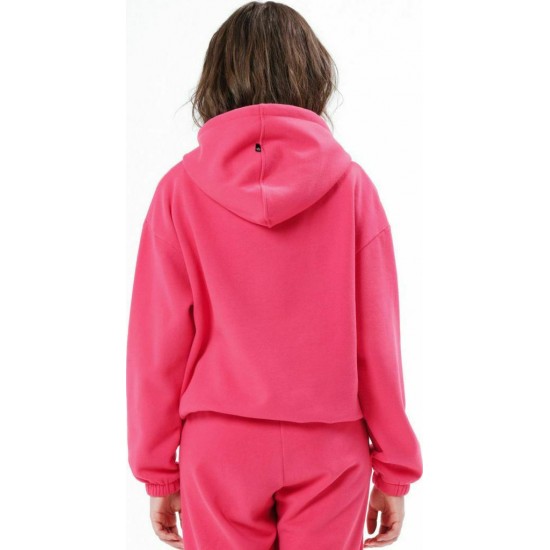 Emerson 212.EW20.51-hot pink Γυναικείο Φούτερ με Κουκούλα Φούξια Emerson 212.EW20.51-hot pink Γυναικείο Φούτερ με Κουκούλα Φούξια