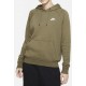 Nike Essential Γυναικείο Φούτερ με Κουκούλα Χακί BV4124-222 Nike Essential Γυναικείο Φούτερ με Κουκούλα Χακί BV4124-222
