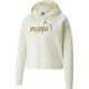Puma Essentials Cropped Γυναικείο Φούτερ με Κουκούλα Λευκό 586891-73 Puma Essentials Cropped Γυναικείο Φούτερ με Κουκούλα Λευκό 586891-73