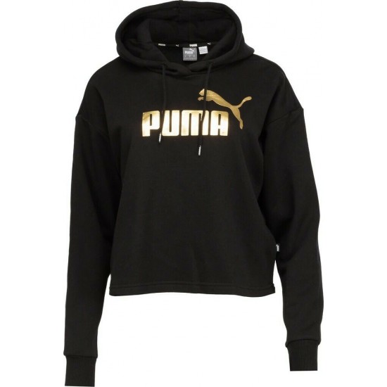 Puma Essentials Γυναικείο Φούτερ με Κουκούλα Μαύρο 586891-01