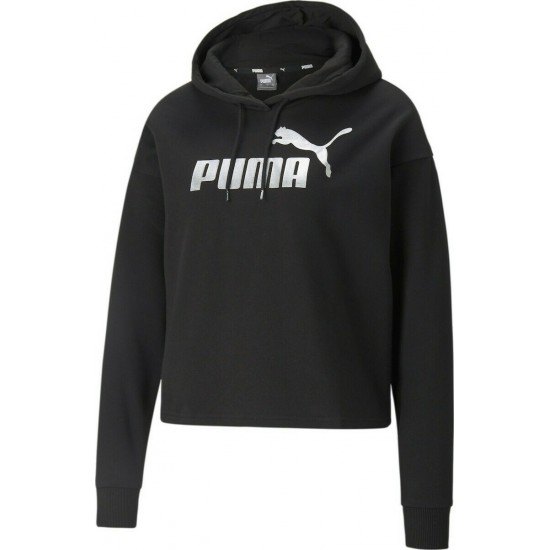 Puma Essentials Γυναικείο Φούτερ με Κουκούλα Μαύρο 586891-51 Puma Essentials Γυναικείο Φούτερ με Κουκούλα Μαύρο 586891-51