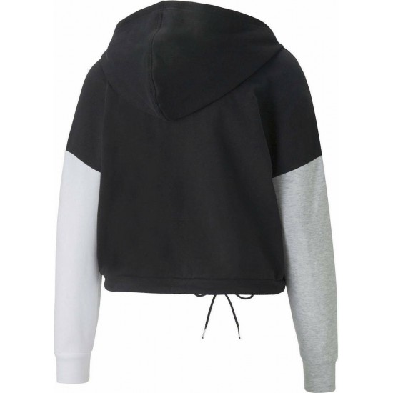 Puma Modern Sports Cropped Γυναικείο Φούτερ με Κουκούλα Μαύρο 589486-01 Puma Modern Sports Cropped Γυναικείο Φούτερ με Κουκούλα Μαύρο 589486-01