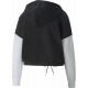 Puma Modern Sports Cropped Γυναικείο Φούτερ με Κουκούλα Μαύρο 589486-01 Puma Modern Sports Cropped Γυναικείο Φούτερ με Κουκούλα Μαύρο 589486-01