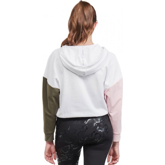 Puma Modern Sports Γυναικείο Φούτερ με Κουκούλα Λευκό 589486-02