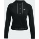 Under Armour Rival Γυναικείο Φούτερ με Κουκούλα Μαύρο 1365844-001